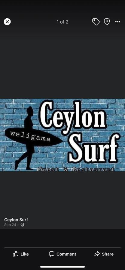 Ceylon Surf Guest And Restaurant Bed and Breakfast Weligama Eksteriør billede